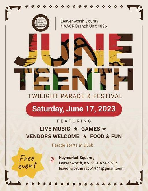 Juneteenth Twilight Parade & Festival | Leavenworth, Kansas